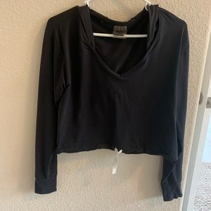 Gymshark crop jacket w hood